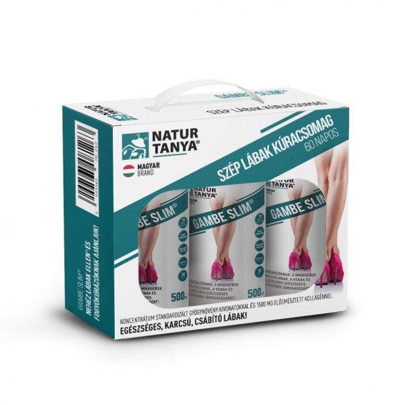 Natur Tanya® 60 napos  Gambe Slim® Szép lábak kúracsomag – Ivókúra a karcsú, narancsbőr mentes lábakért!