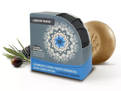 Naturtanya najel fekete köményes szíriai oliva színszappan 100 g - Bio és natúr kozmetikumok