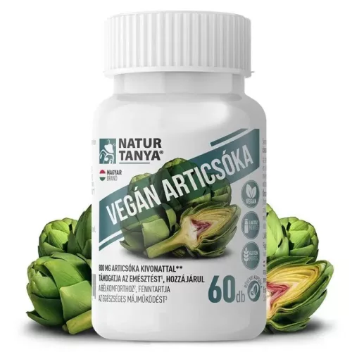 Naturtanya articsóka vegán kapszula 60 db - Bio és natúr étrendkiegészítők