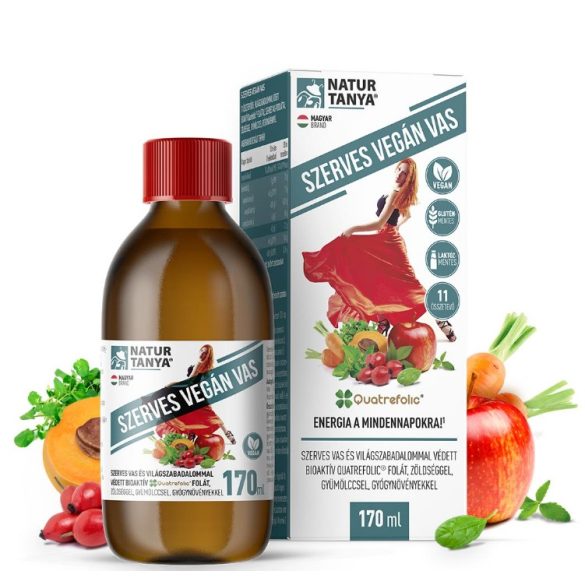 Natur Tanya® Szerves vegán vas szirup 170 ml