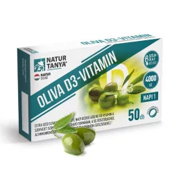 Natur Tanya® OLIVA D3-vitamin. 4000 NE Quali®-D aktív D3-vitamin - Bio és natúr étrendkiegészítők