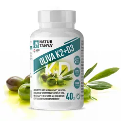 Natur Tanya OLIVA K2+D3 40 db – Világszabadalommal védett vitaMK7 K2-vitaminnal - Bio és natúr étrendkiegészítők
