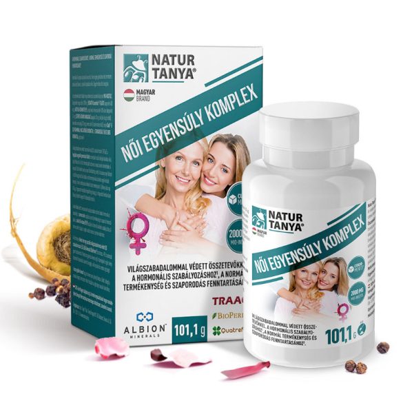 Natur Tanya® Női egyensúly komplex - világszabadalommal védett összetevők a hormonális szabályozáshoz és termékenységhez 101,1 g