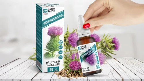 Natur Tanya® 100% Máriatövismag olaj hidegsajtolással 50 ml - Bio és natúr étrendkiegészítők
