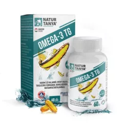 Natur Tanya® OMEGA-3 TG - Vadvízi halolaj, 3375 mg Omega-3 zsírsav tartalom, triglicerid – Szív, vérkeringés, koleszterin