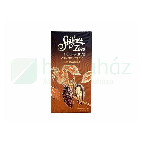Stühmer Zero Tejcsokoládé Édesítőszerrel 90G