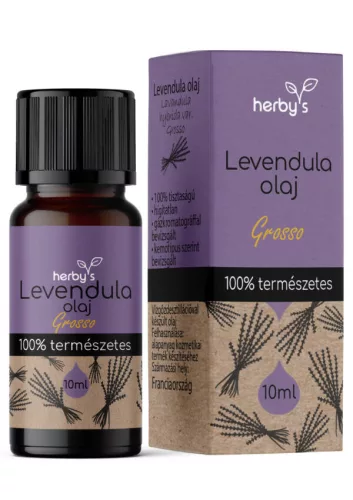 Herbys levendula grosso illóolaj 10 ml - Aromaterápiához és természetes wellnesshez