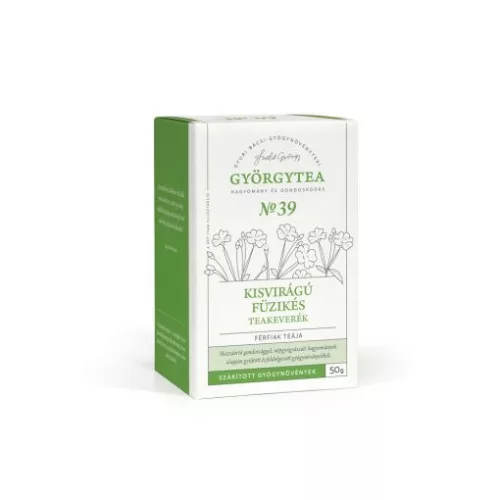 Györgytea Kisvirágú füzikés 50g teakeverék Férfiak teája No.39 - Bio és natúr élelmiszerek