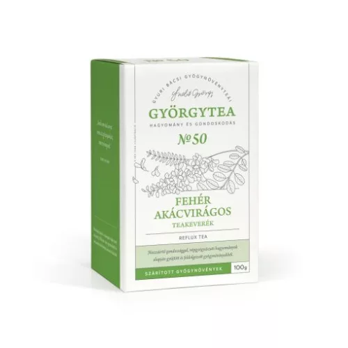 Györgytea Fehér akácvirágos 100g teakeverék Reflux tea No.50 - 