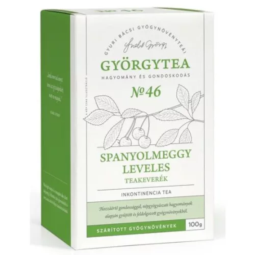 Györgytea Spanyolmeggy leveles 100g teakeverék, Inkontinencia tea No.46
