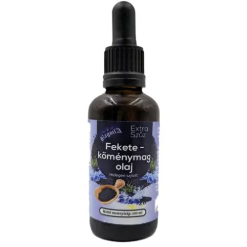 Bagoila Feketeköménymag olaj 100% 50ml hidegen sajtolt Nigella, pipettával - 