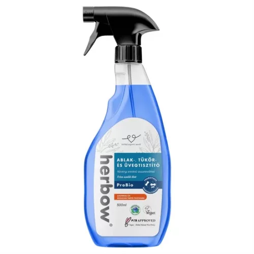 Herbow ablak-, tükör- és üvegtisztító probiotikus spray and wipe friss szellő illattal 500 ml - Bio és natúr tisztítószerek