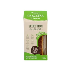 Gluténmentes naturi crackers élő kenyér válogatás 100g - Bio és natúr élelmiszerek