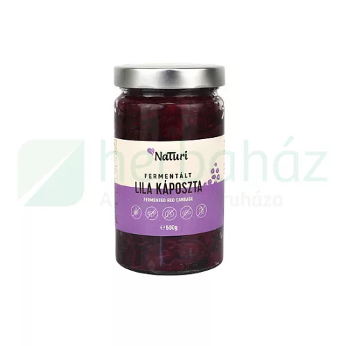 NATURI FERMENTÁLT LILA KÁPOSZTA 500G - Bio és natúr élelmiszerek