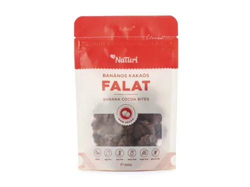 Naturi banános kakaós falat 100 g – Édes keksz, nápolyi