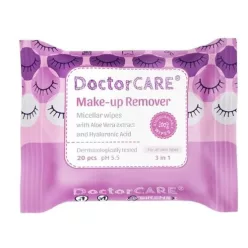 Doctor Care sminklemosó törlőkendő 100% biodegradable 20 db - Bio és natúr kozmetikumok