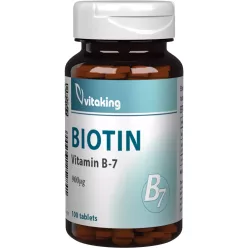 VITAKING BIOTIN TABLETTA 100DB - Bio és natúr étrendkiegészítők