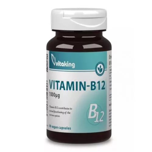 Vitaking B-12 vitamin 1000 mcg (90) kapsz. - Bio és natúr étrendkiegészítők