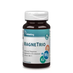 Vitaking Magne Trio Mg+K2+D3 Vitamin (30) Caps. NEW - 