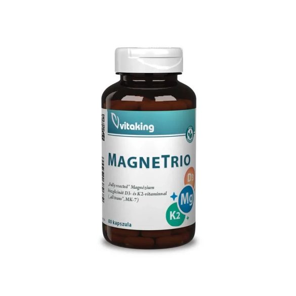 Vitaking MagneTrio D3+K2+ Magnézium biszglicinát (80) kapszula