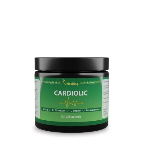 Vitaking Cardiolic (120) gélkapszula Halolaj + Q10 + L-karnitin + Fokhagyma