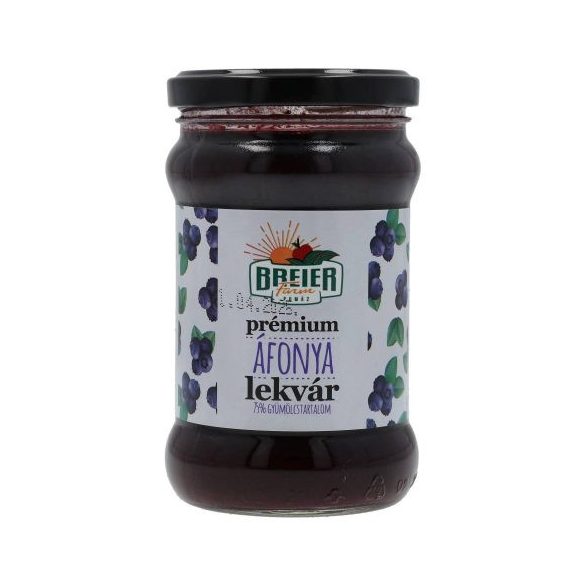 BREIER FARM PRÉMIUM ÁFONYA LEKVÁR 75% GYÜMÖLCSTARTALOM 330 g