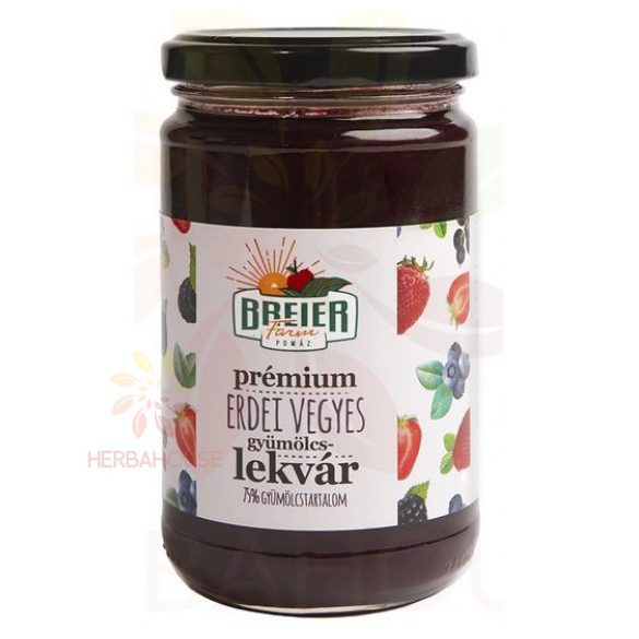 BREIER FARM PRÉMIUM ERDEI VEGYES GYÜMÖLCSLEKVÁR 75% GYÜMÖLCSTARTALOM 300 g