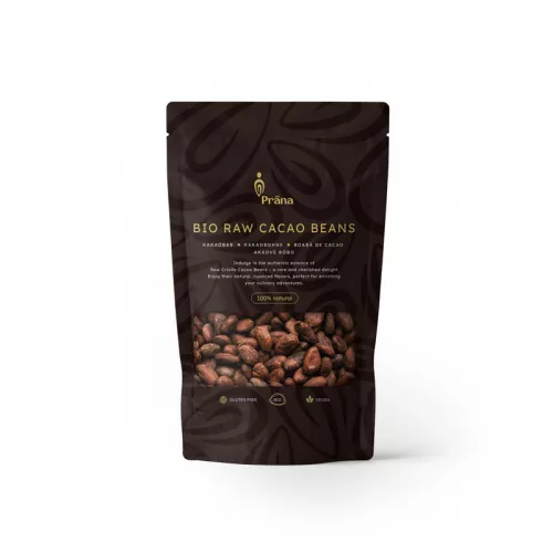 Prana Bio Nyers Kakaóbab 125g - Bio és natúr étrendkiegészítők