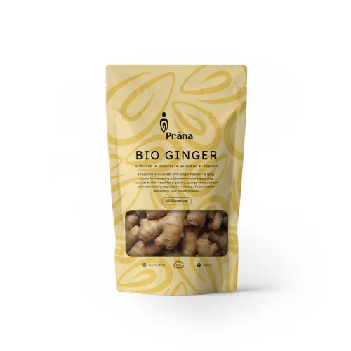 Prana Bio Gyömbér por 125g - Bio és natúr étrendkiegészítők