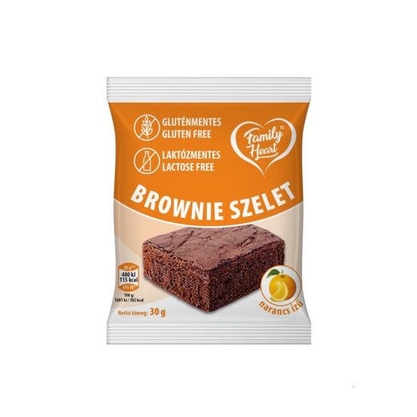 FAMILY HEART BROWNIE SZELET NARANCSOS