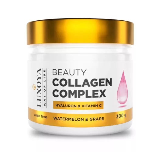 Luxoya Beauty Collagen Complex Hyaluron & Vitamin C 300g - Watermelon-Grape - 