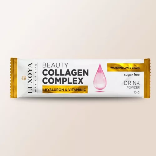 Luxoya Beauty Collagen Complex Hyaluron & Vitamin C 15g - Watermelon-Grape - 