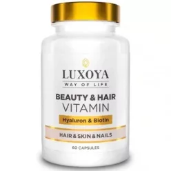 Luxoya Beauty & Hair Vitamin Hyaluron & Biotin - 60 capsules - 