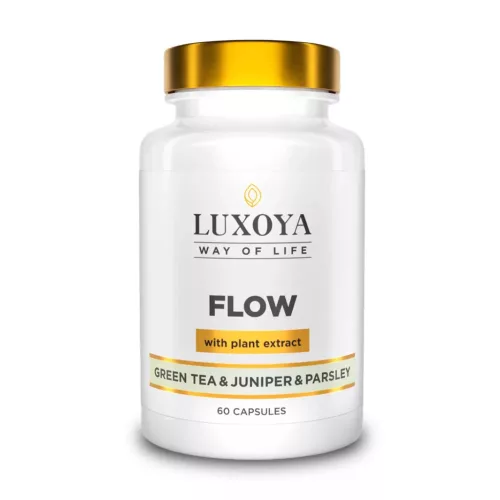 Luxoya Flow with Green tea & Juniper & Parsley  - 60 capsules - 