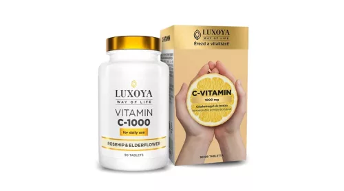 Luxoya C-1000 Vitamin Rosehip & Elderflower - 90 tablets - 