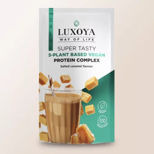 Luxoya Super Tasty 5-plant based VEGAN Protein Complex 30g - Sós karamella ízű - 