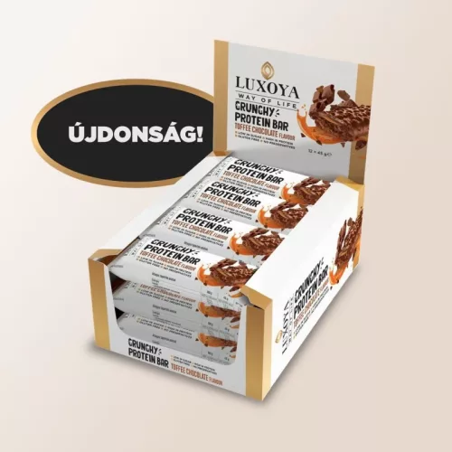 Luxoya CRUNCHY PROTEIN BAR choco- caramel 12x45g - 