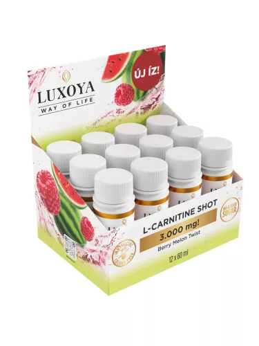 Luxoya SHOT L-Carn Wmelon - Raspb 12x60ml - 