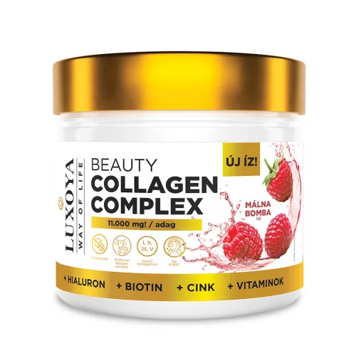 Luxoya Beauty Collagen Complex 300g - Málnabomba - 