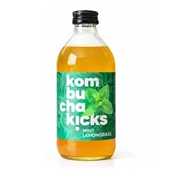 Kombucha Kicks menta-citromfű 330 ml – Ice tea, üdítőital