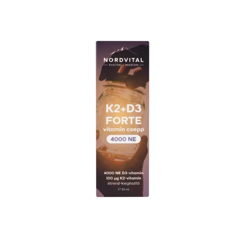Nordvital D3+K2 Forte csepp 30 ml 60 adag - Bio és natúr étrendkiegészítők