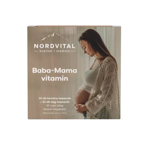 NORDVITAL BABA-MAMA vitamin 30+30 db kapszula - Bio és natúr étrendkiegészítők