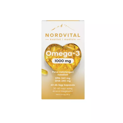 Nordvital omega-3 haolaj kapszula 60 db - 
