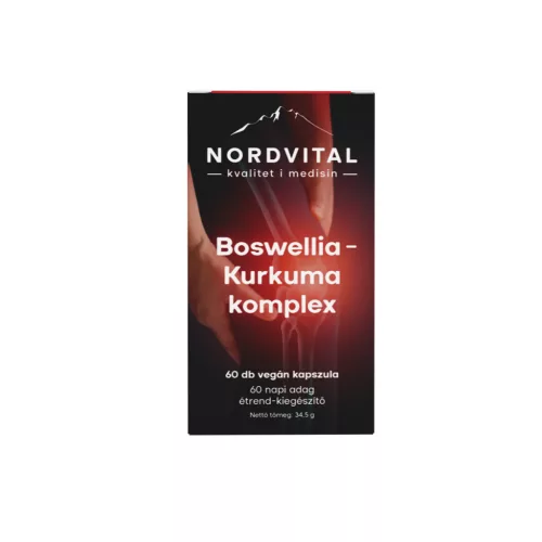 Nordvital boswellia-kurkuma komplex kapszula 60 db - 