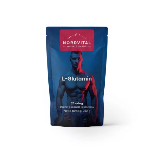 Nordvital l-glutamine por 250 g – Csont, izület, sport