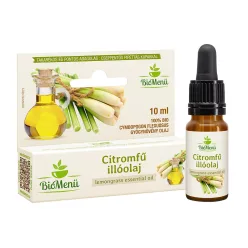 BioMenü BIO CITROMFŰ illóolaj 10 ml - Aromaterápiához és természetes wellnesshez