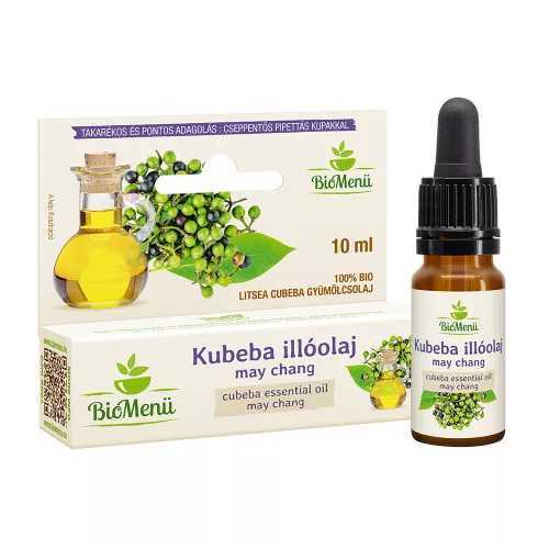 BioMenü BIO KUBEBA (May Chang) illóolaj 10 ml - Aromaterápiához és természetes wellnesshez