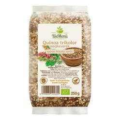 Biomenü Bio Quinoa Trikolor Magkeverék 250 g - Bio és natúr élelmiszerek