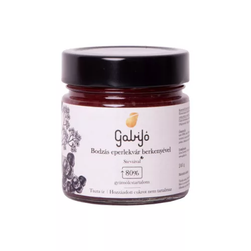 Gabijó Lekvár Bodza-Eper-Berke. Hcm. 240 g - Bio és natúr élelmiszerek