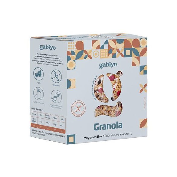 Gabijó Granola Meggy-Málna Gm. 275 g